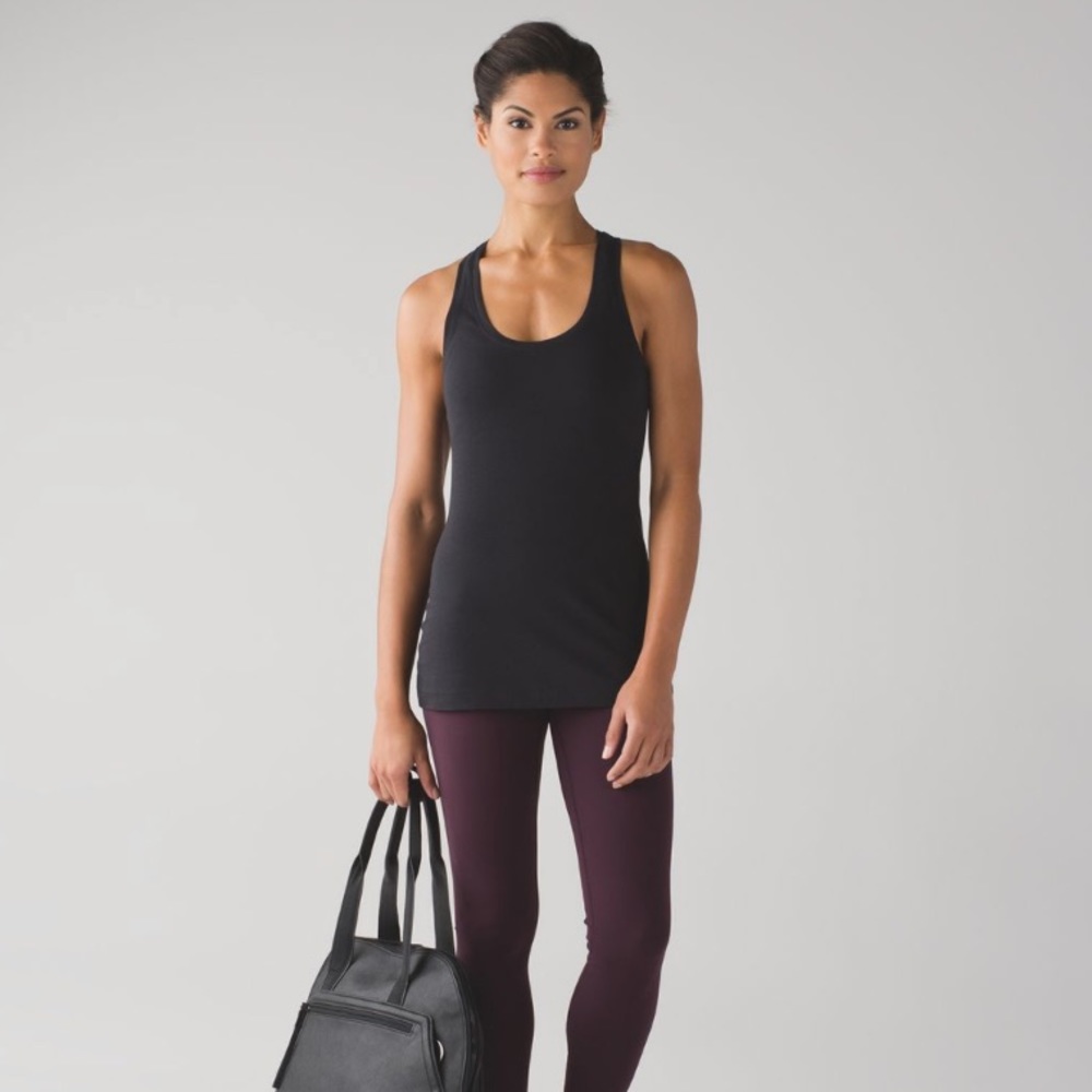 Lululemon Cool Racerback Tank in Black Sz 4